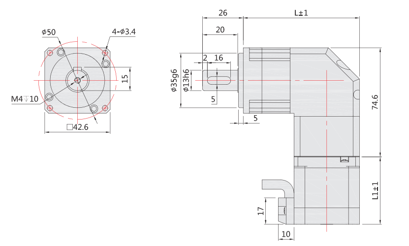 43PZH尺寸圖 43PZH尺寸圖